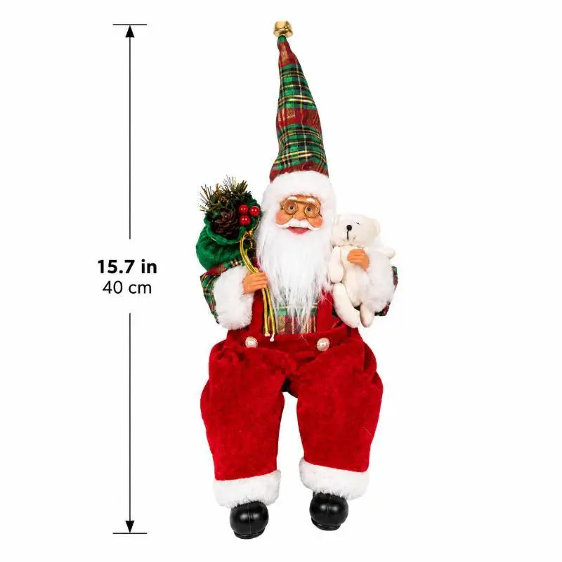 Santa Claus Standing Figurine – Handcrafted Christmas Decor