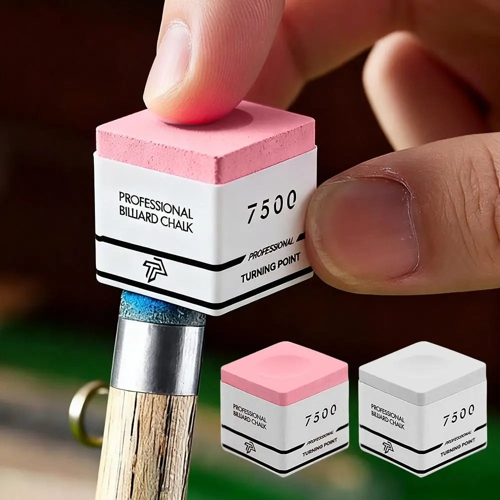 TP7500 Billiard Pool Chalk – Non-Slip Fine Powder | Pink & Grey