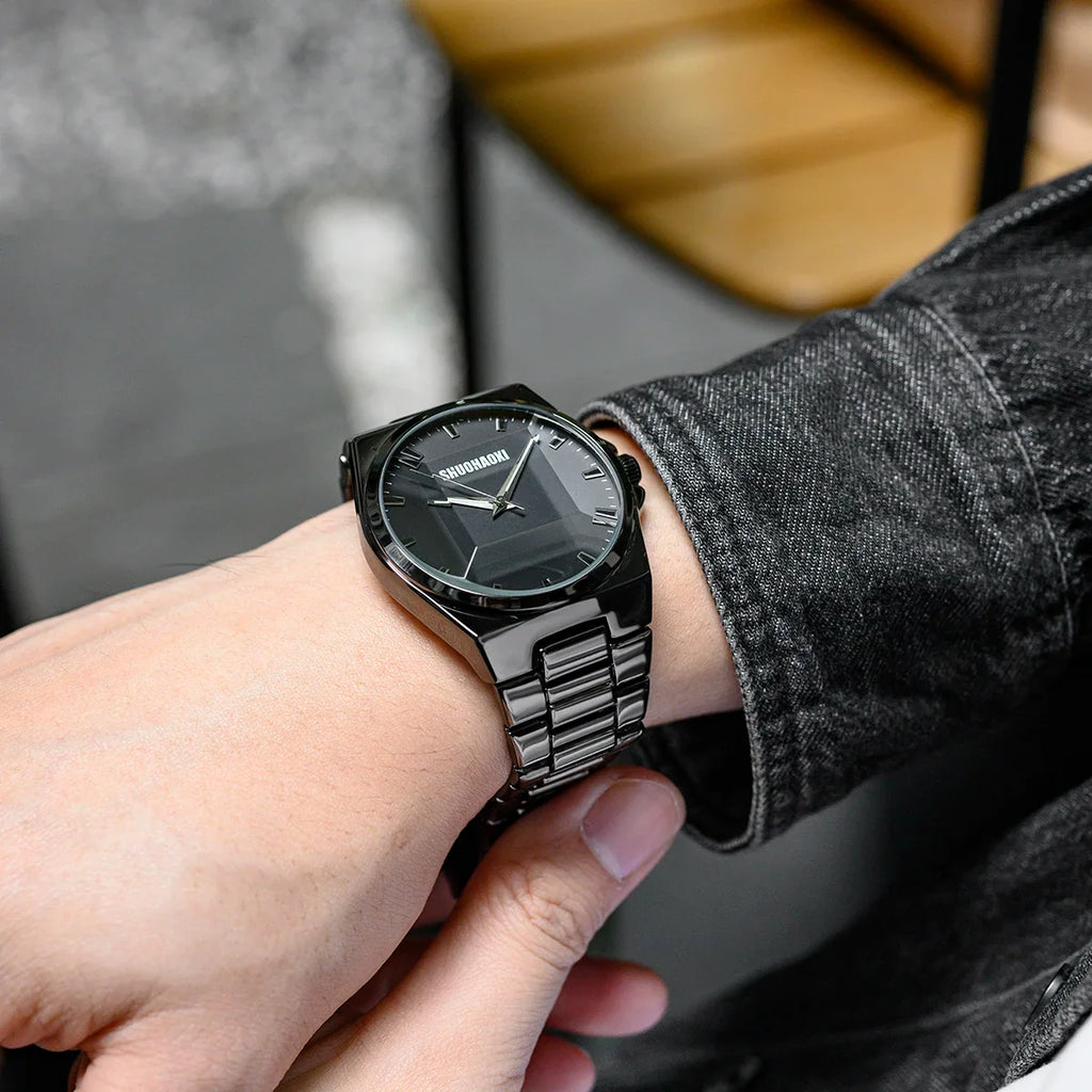 REBIRTH Men's Stainless Steel Quartz Watch – Waterproof