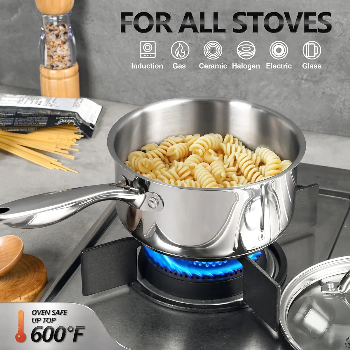 MICHELANGELO 304 Stainless Steel Soup Pot Set – All Stoves