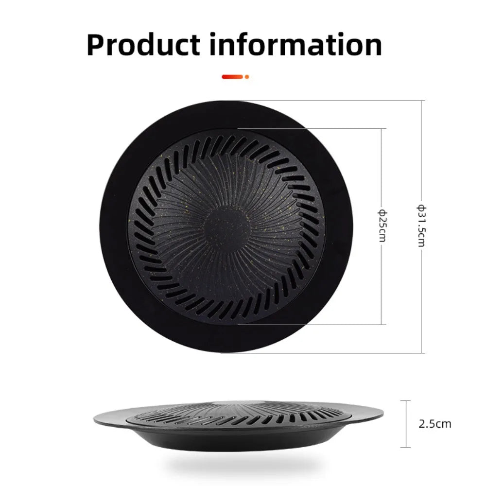 KOSUN Aluminum Korean Grill Pan – Nonstick Portable BBQ Tray