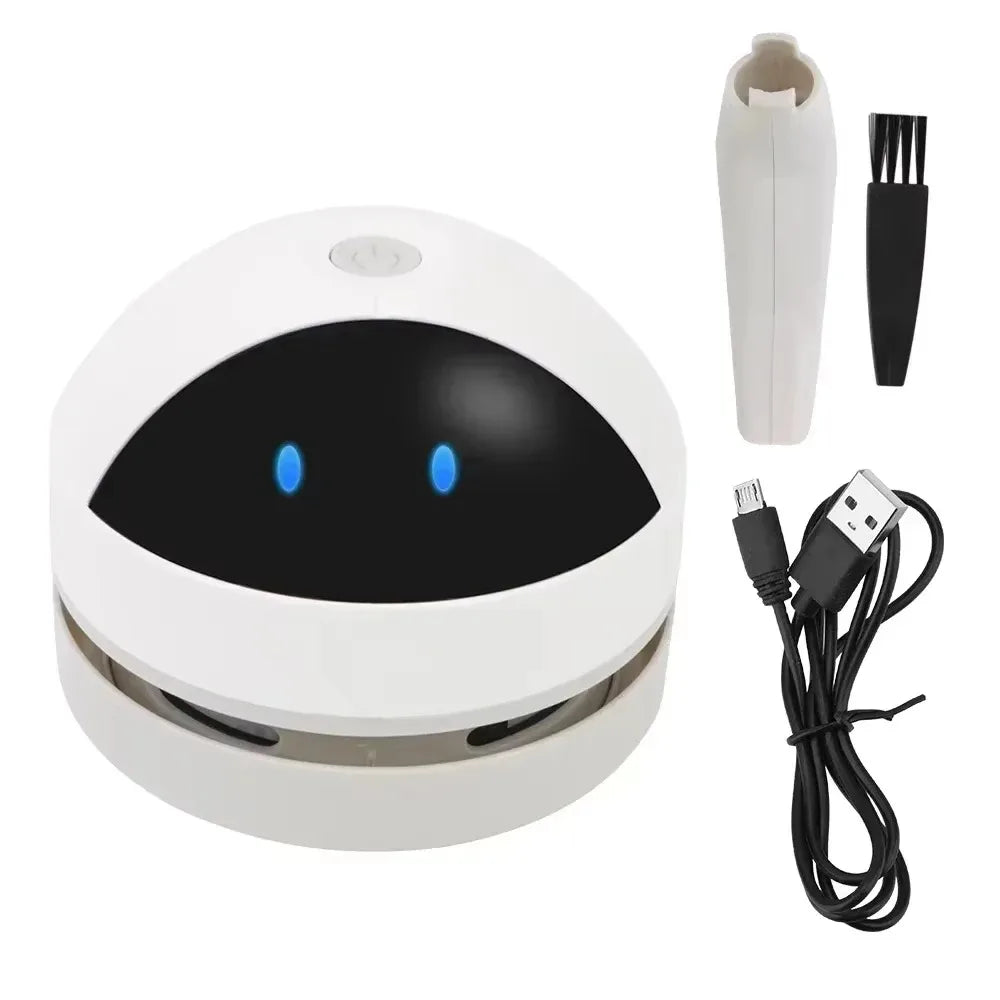 Rechargeable Mini Desktop Vacuum – Keyboard, Car & Pet Hair