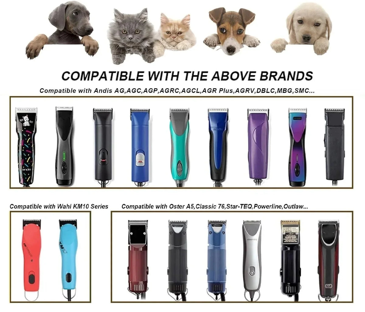 Professional A5 Dog Clipper Blades | Fits Andis & Oster
