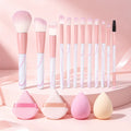 16-Piece Professional Makeup Brush Set with Dual-Use Sponge