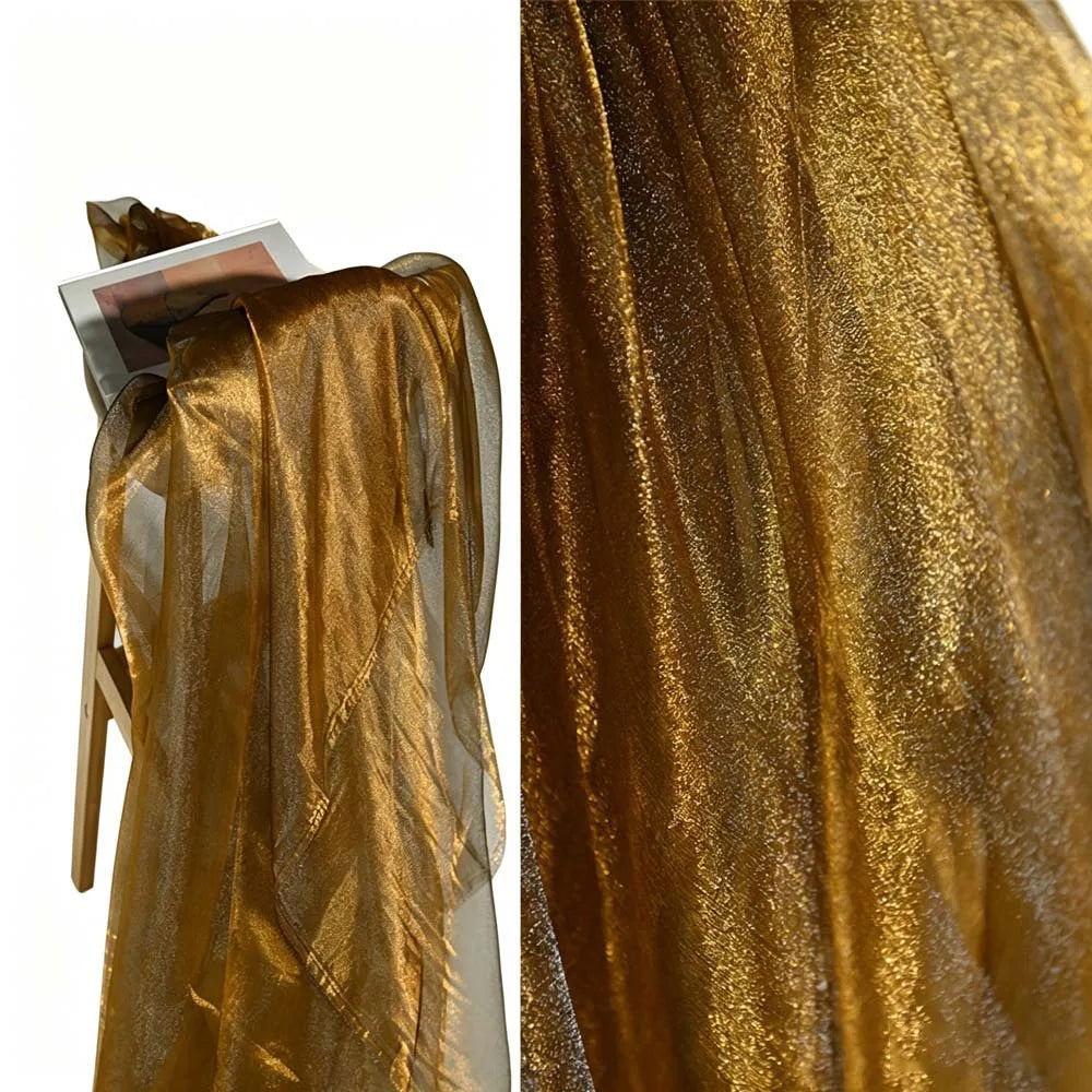 Two-Tone Gradient Organza Fabric 150x100cm – Soft Sheer Yarn