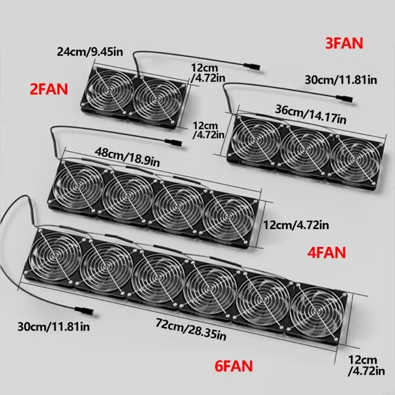 120mm PC Case Fan | Adjustable Speed, 2800 RPM, 100–240V