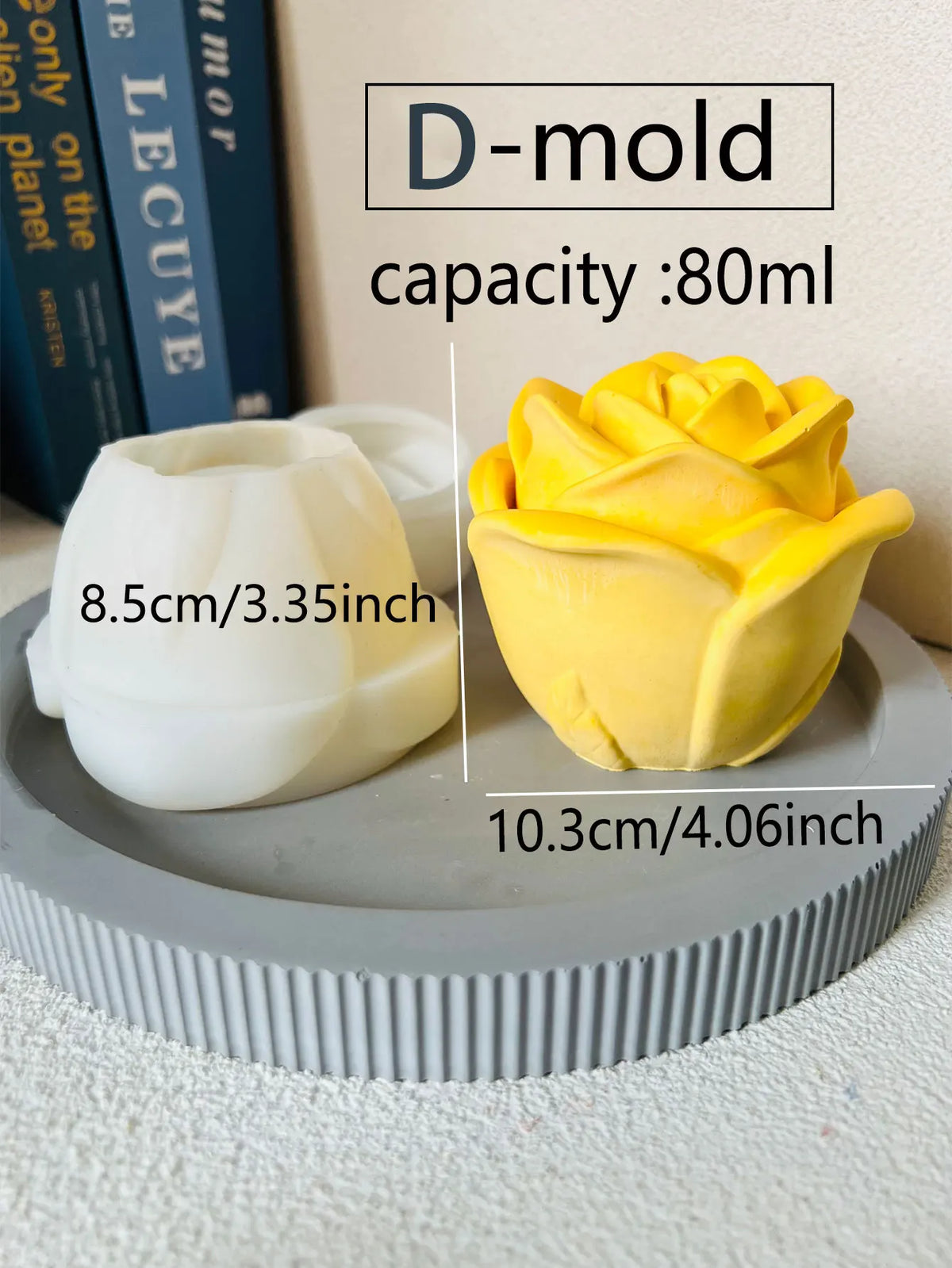 Silicone Resin Mold Set – Candle Jar, Rose & Storage Box