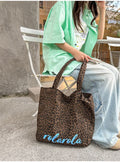 Korean Leopard Print Shoulder Bag – Large Capacity Women's Tote