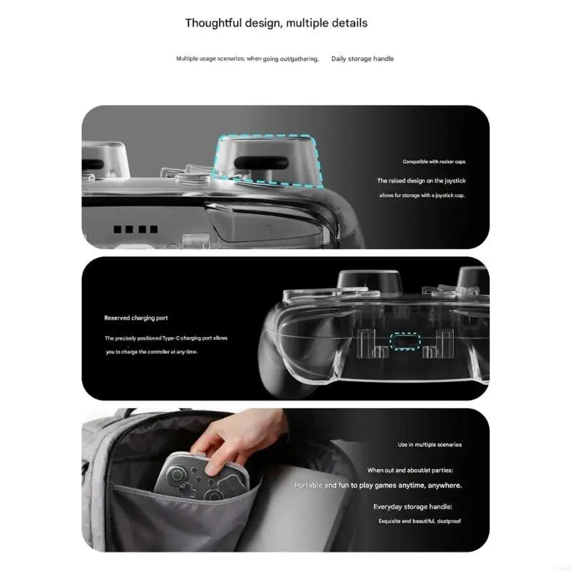 Clear Protective Case for Nintendo Switch 2 Controller