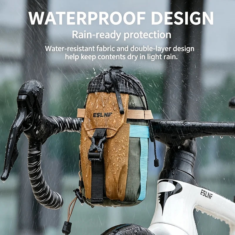 ESLNF Bike Handlebar Water Bottle Bag | MTB Cycling Pouch