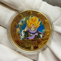 Dragon Ball Gold Commemorative Coin – Goku & Vegeta Collectible