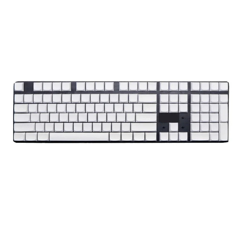 108-Key PBT Blank Keycap Set – Cherry OEM XDA White MX