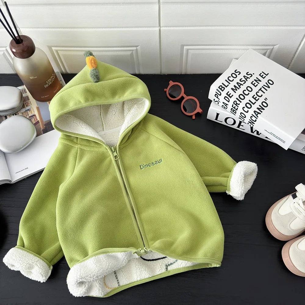 Toddler Animal Fleece Hooded Jacket – Warm Kids Coat 1–3Y