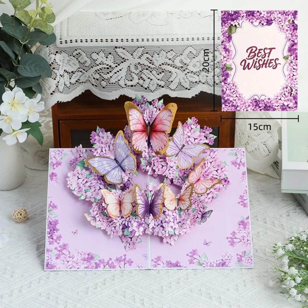 3D Pop-Up Flower Bouquet Greeting Card | Handmade Paper Art