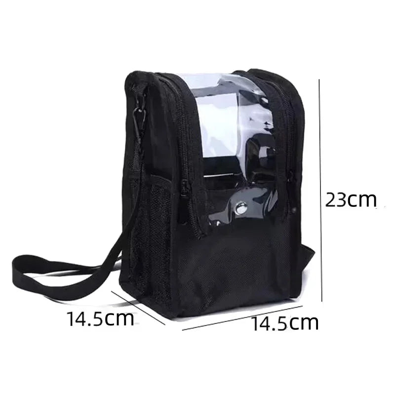Stand-Up Makeup Brush Organizer Case with Carry Strap