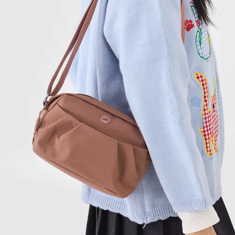 Nixie Nylon Crossbody Bag – Lightweight Multi-Layer Casual