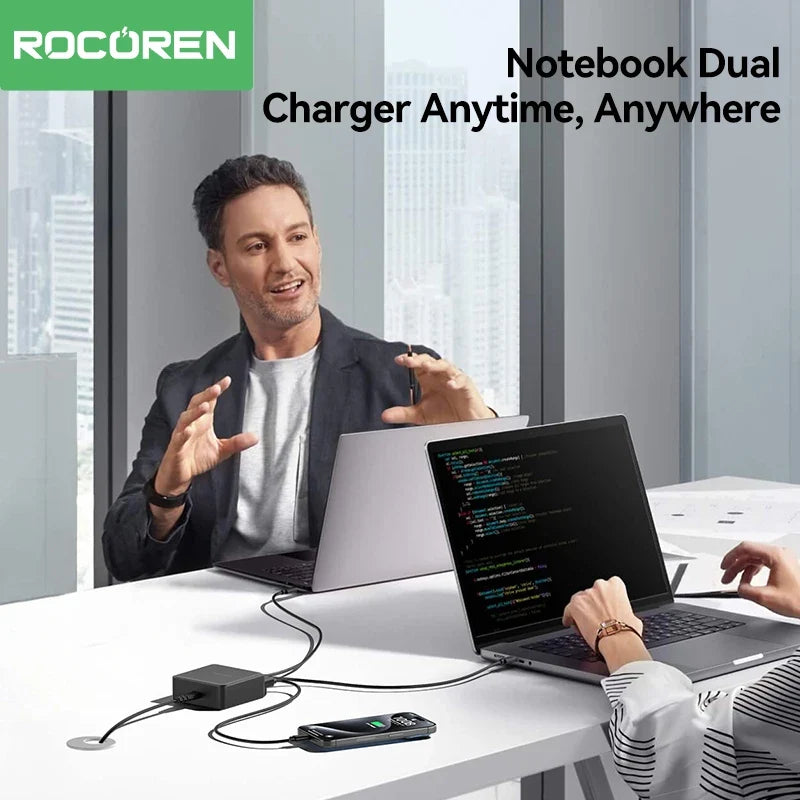 Rocoren 150W 6-Port USB-C Desktop Fast Charging Station
