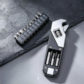 DAZZLEEX 13-in-1 Adjustable Wrench Multi-Tool & Screwdriver Bits
