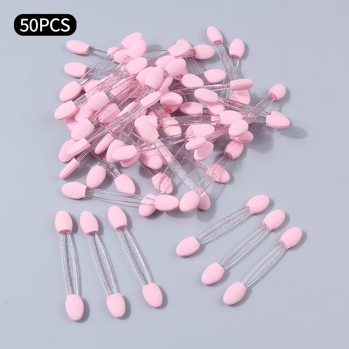 50Pcs Disposable Double-End Sponge Eyeshadow Applicators