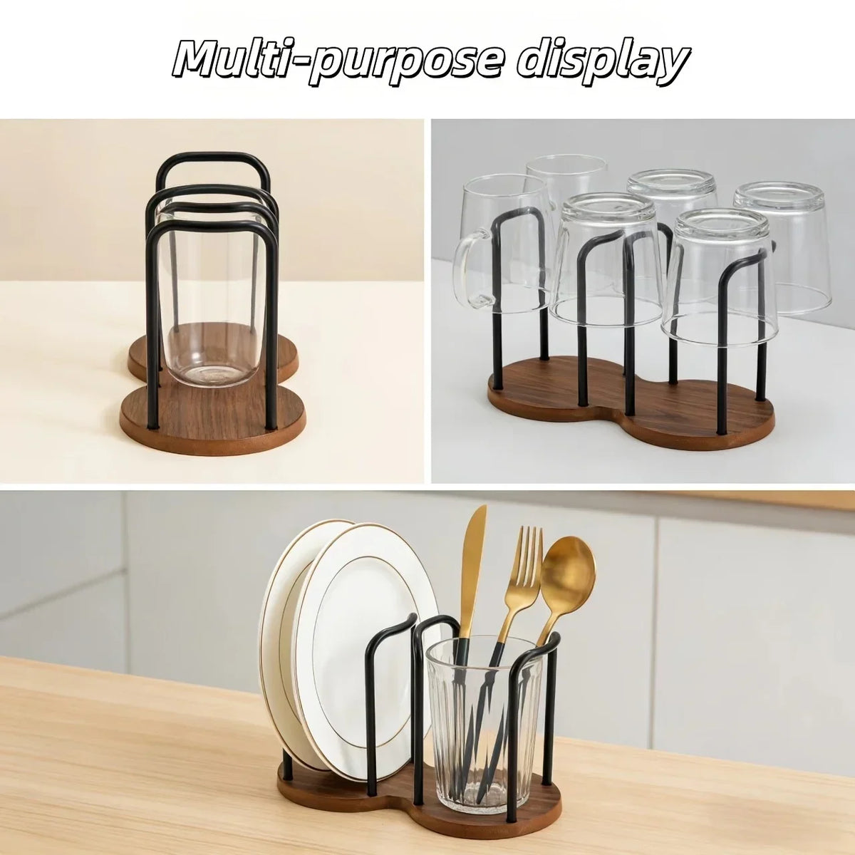 Desktop Cup Holder & Coffee Cup Organizer Storage Rack