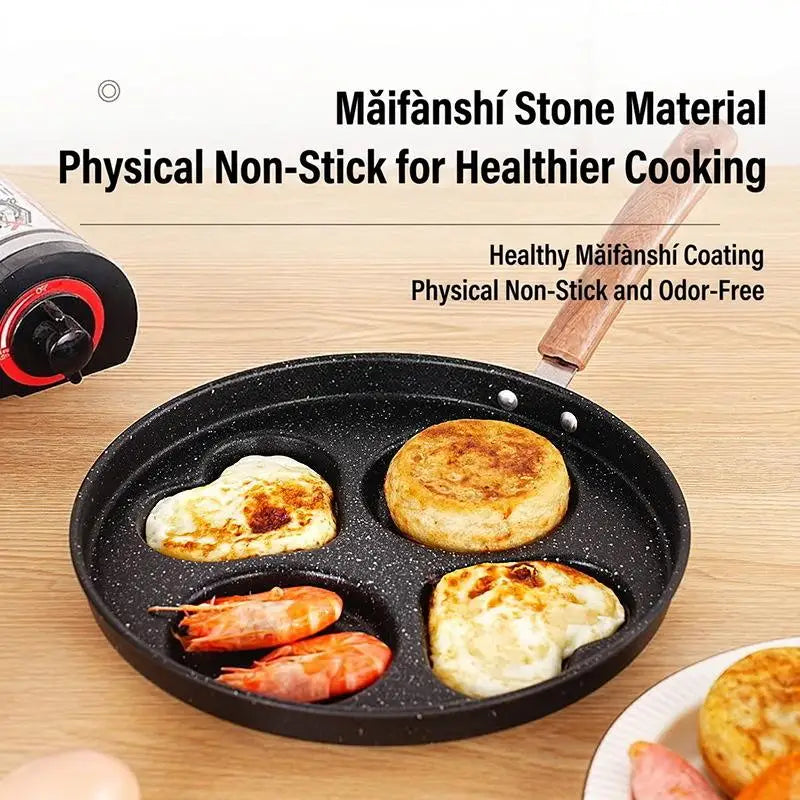 Nonstick Multi-Cavity Frying Pan 1/3/4/7 Hole Breakfast Pan