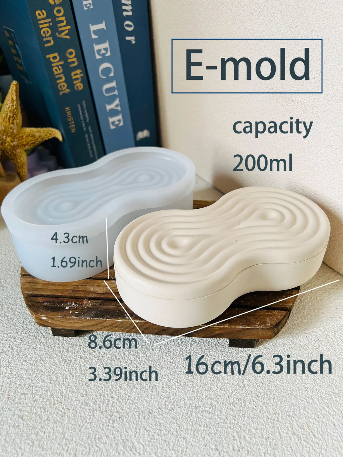 Silicone Resin Mold Set – Candle Jar, Rose & Storage Box