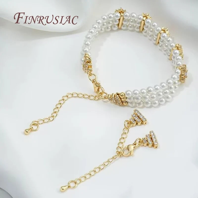 18K Gold Plated Extension Chain Spring Clasp – Pearl Necklace DIY