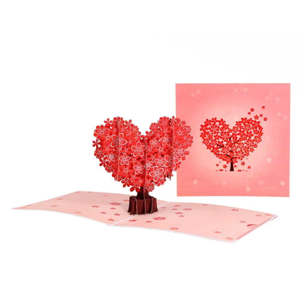 3D Pop-Up Love Card – Romantic Wedding Greeting Postcard