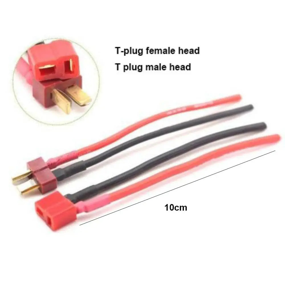 T-Plug Battery Connector 4pcs – 14AWG 16AWG Male Female RC