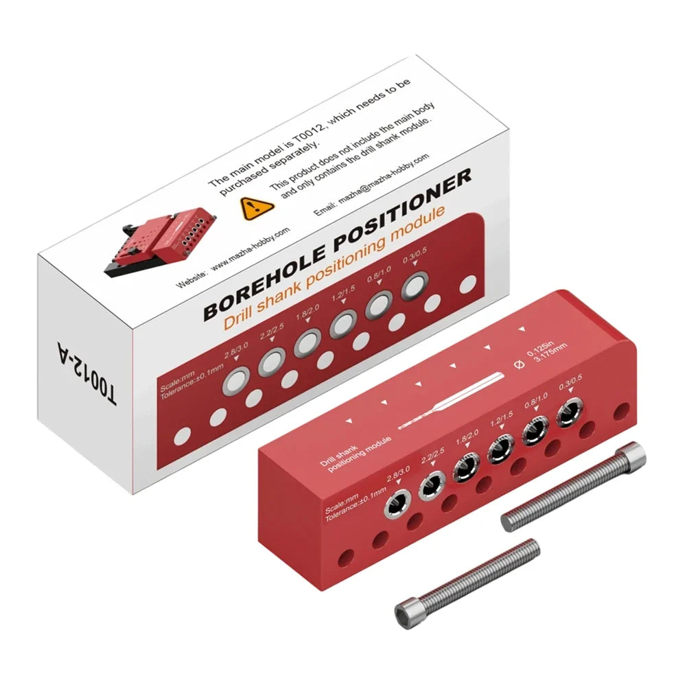 DAZZLEEX Round Rod Center Drill Jig | Dowel Hole Fixture