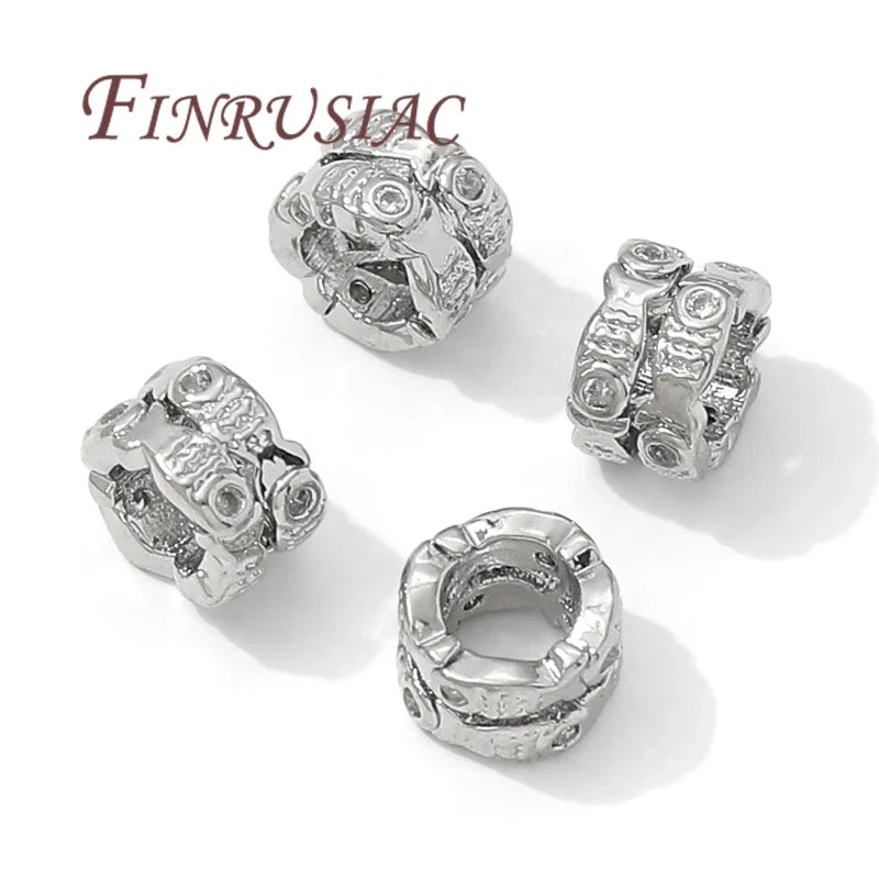 18K Gold Plated Zircon Spacer Beads – DIY Jewelry Making