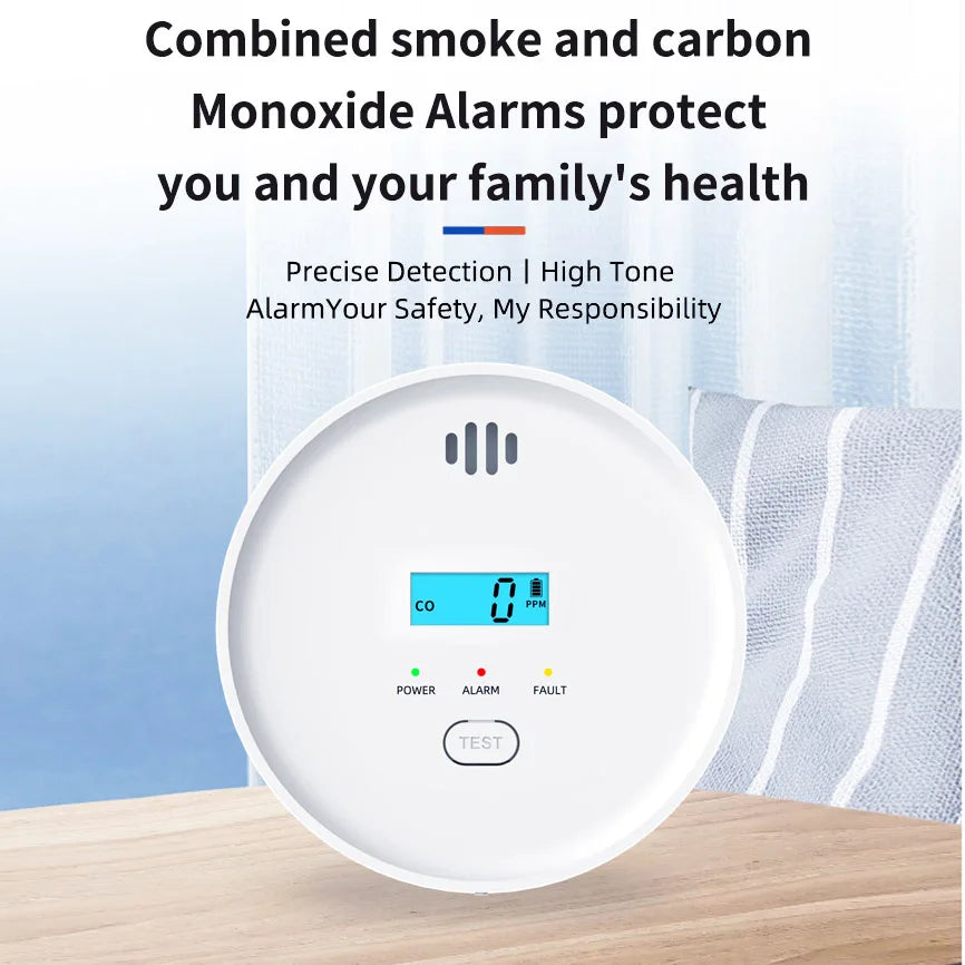 10-Year Battery Smoke & CO Combo Detector | App Alerts, CE