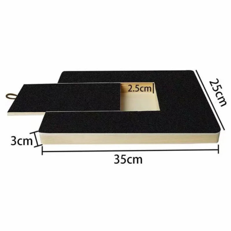 Wooden Dog Scratching Board with Treat Box & Nail Trim Pad