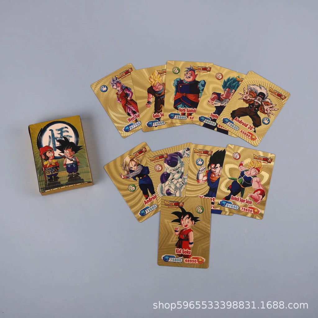 Dragon Ball Gold Foil Collection Cards – 55-Card Goku Super Saiyan
