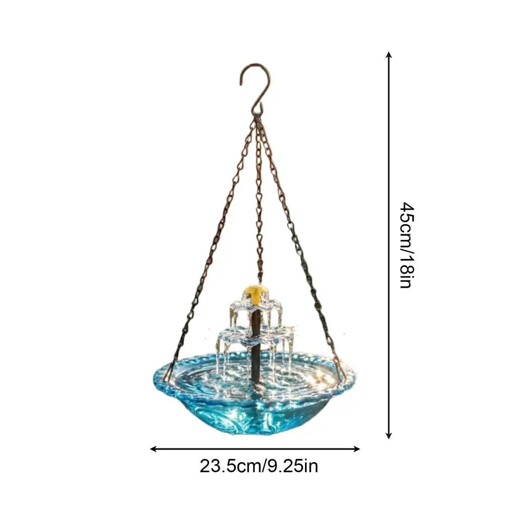 Solar Bird Bath with Fountain – Garden Hummingbird Birdbath