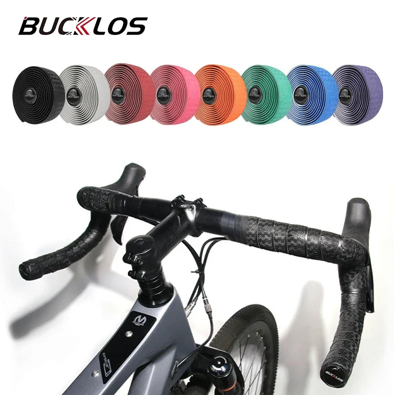 BUCKLOS Road Bike Handlebar Tape Non-Slip PU EVA Bar Wrap