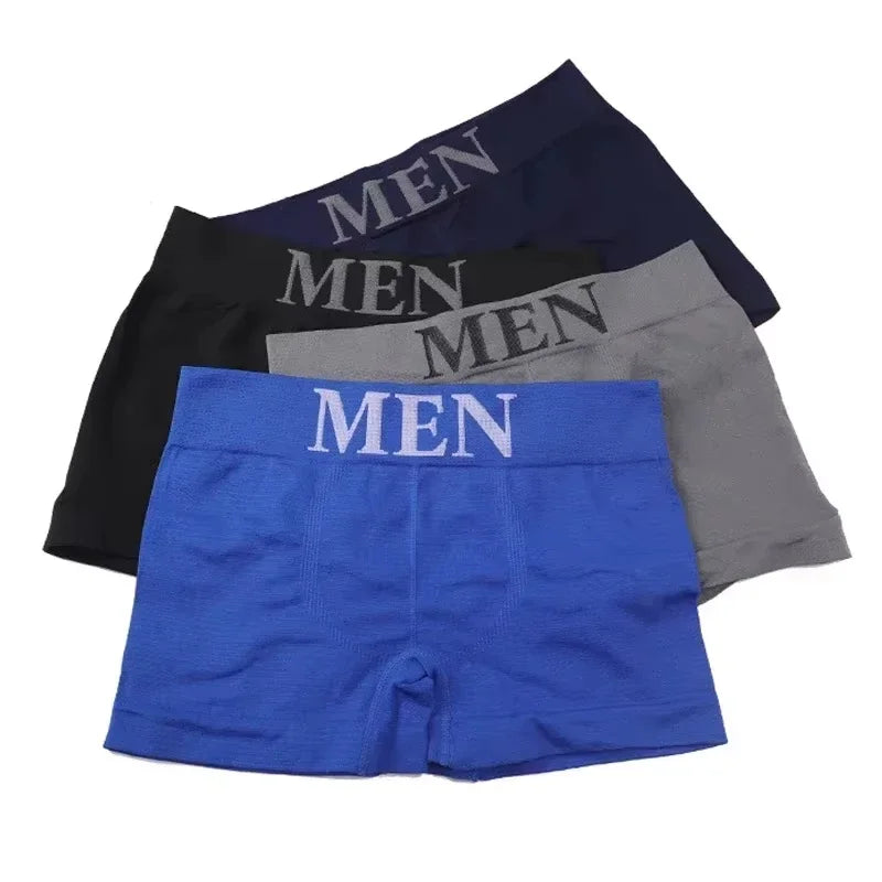 5-Pack Men's High-Elastic Breathable Boxer Briefs | One Size