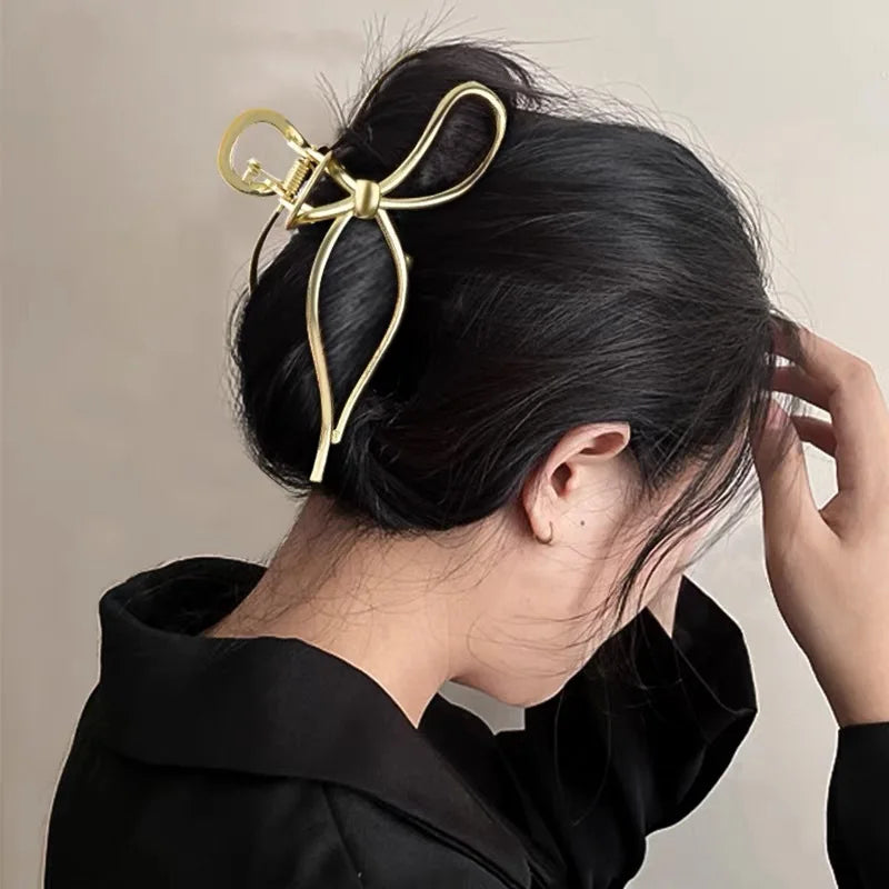 Metal Geometric Hair Claw Clips – Korean Style Barrettes Women