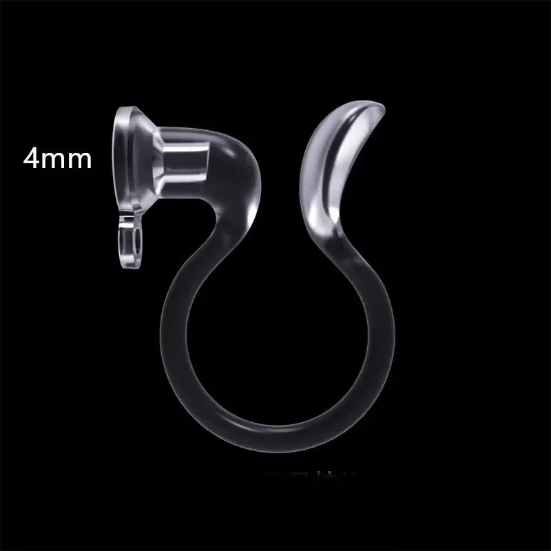 Clear U-Shaped Clip-On Earring Bases | 2 PCS DIY Jewelry Making