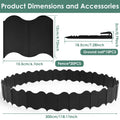 20-Piece No-Dig Interlocking Garden Lawn Edging Border Kit