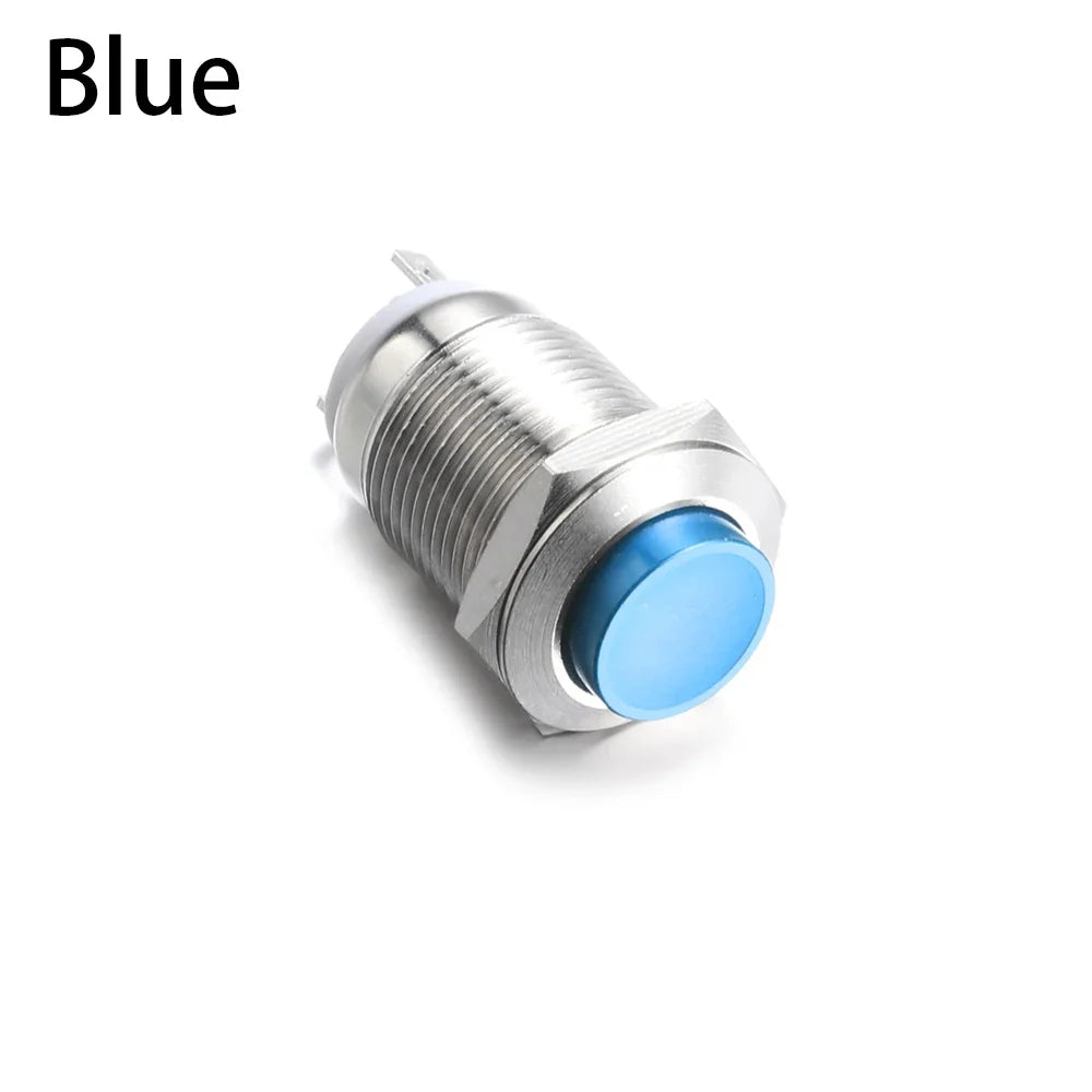 12mm Waterproof Momentary Metal Push Button Switch 250V
