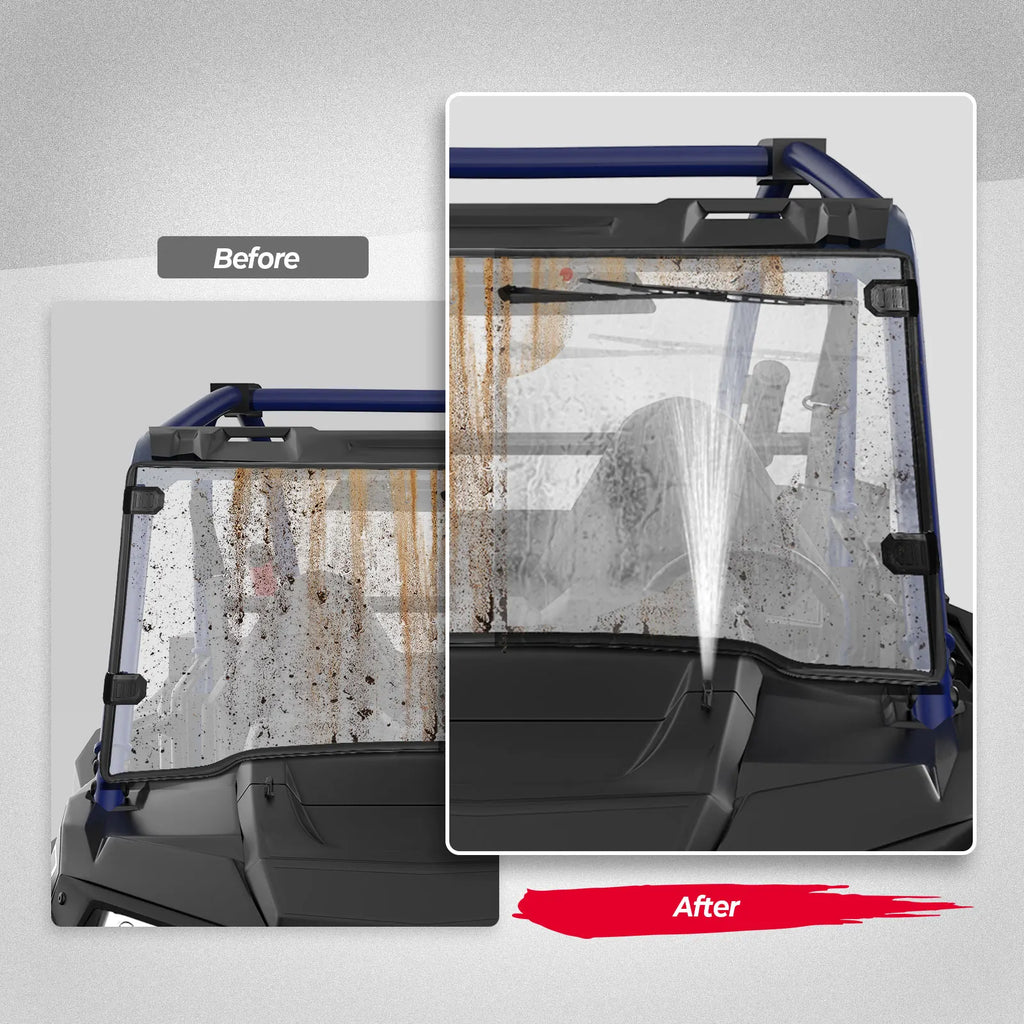 KEMIMOTO UTV Manual Windshield Wiper Kit – Polaris Can-Am