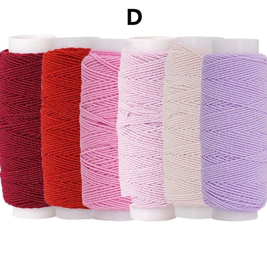 0.6mm Elastic Sewing Thread – 6 Colors, 20M Stretch Cord Pack