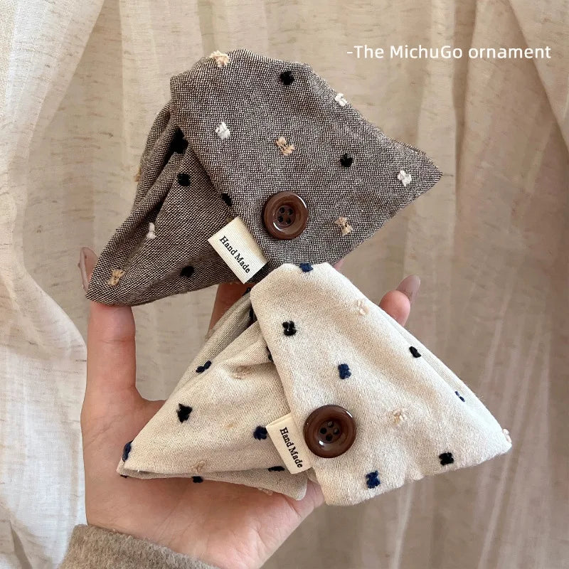 Large Fabric Button Triangle Hair Claw Clip – Women's Updo