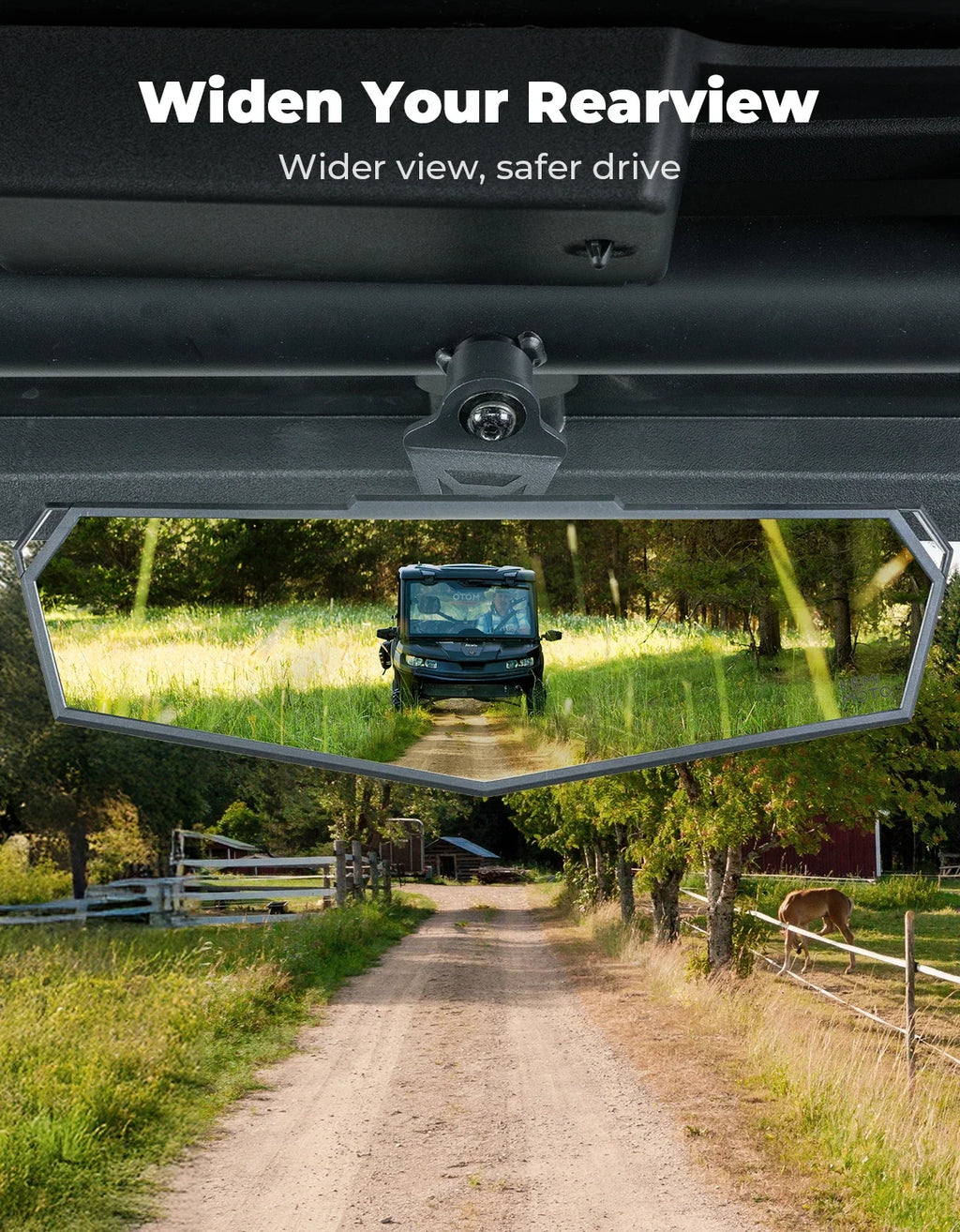 CFMOTO UFORCE ZForce 950 Center Rear View Mirror Top Mount