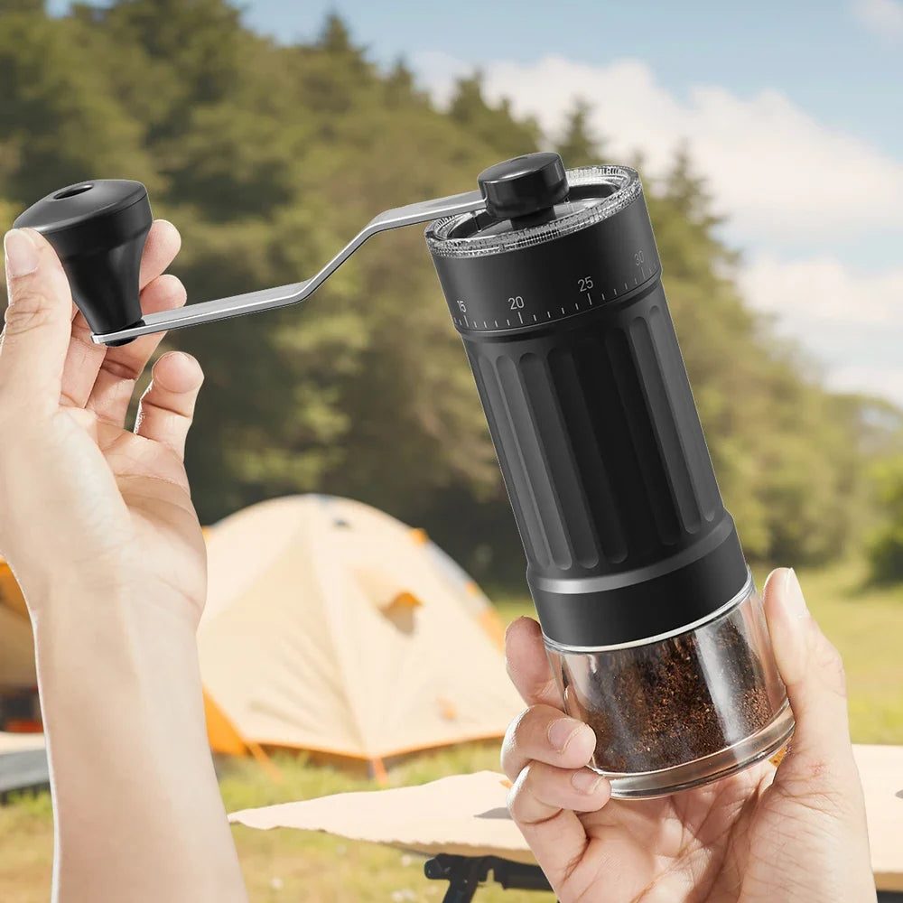 CLITON Manual Coffee Grinder – 40-Gear Ceramic Burr Portable
