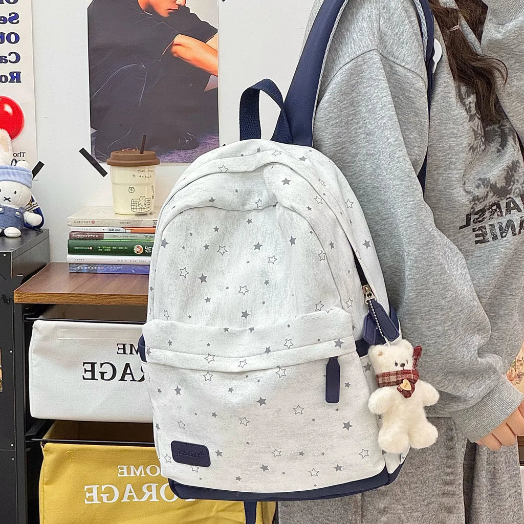 Nixie Women's Retro Nylon Backpack – School & Daily Bag