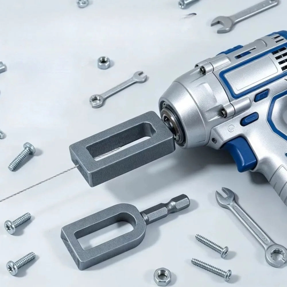 Wire Twister Tool – Drill Bit Rebar & Wire Knotting Accessory