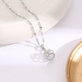 Gold Crown Pendant Necklace – Stainless Steel Clavicle Chain