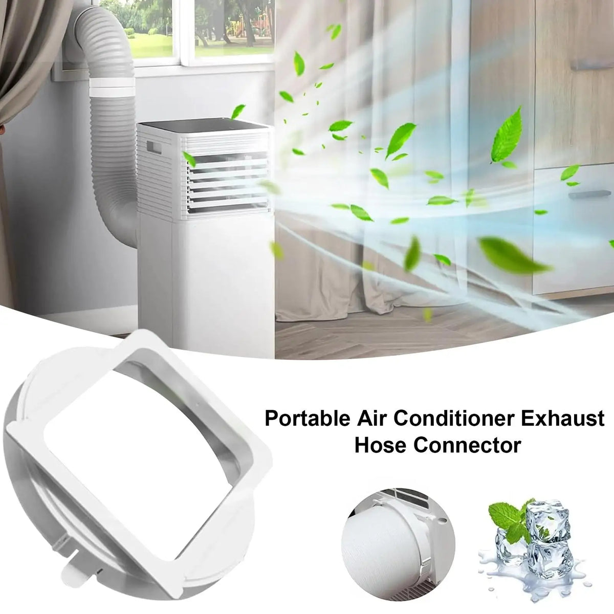 Portable AC Exhaust Hose Coupler & Duct Adapter – 5.9"